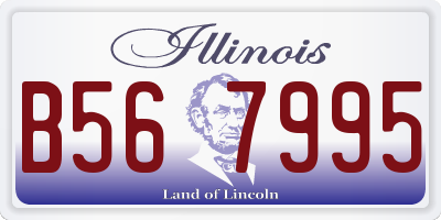 IL license plate B567995