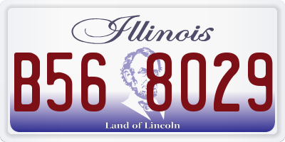 IL license plate B568029