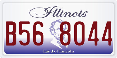 IL license plate B568044