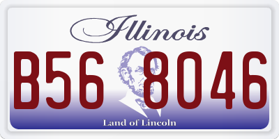 IL license plate B568046