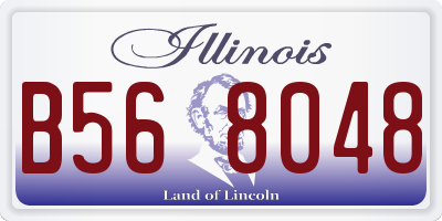 IL license plate B568048