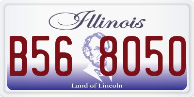 IL license plate B568050