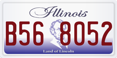 IL license plate B568052