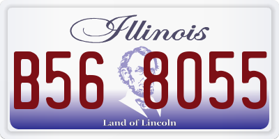IL license plate B568055