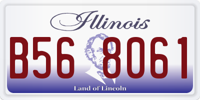 IL license plate B568061
