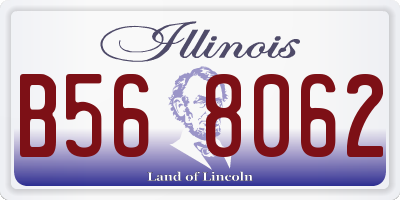 IL license plate B568062