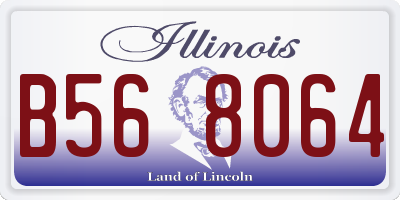 IL license plate B568064