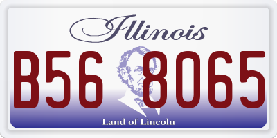 IL license plate B568065