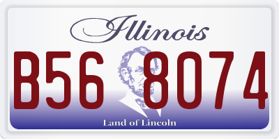 IL license plate B568074