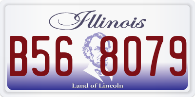 IL license plate B568079