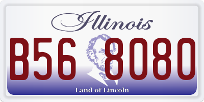 IL license plate B568080