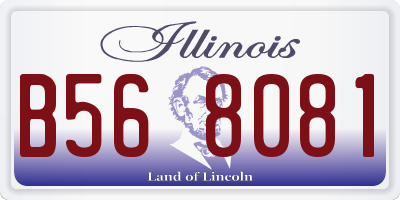 IL license plate B568081