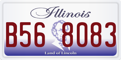 IL license plate B568083