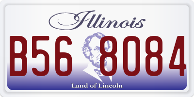 IL license plate B568084