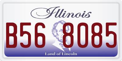 IL license plate B568085