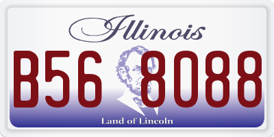 IL license plate B568088