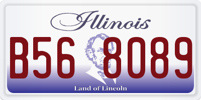 IL license plate B568089