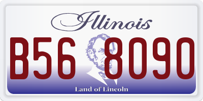 IL license plate B568090