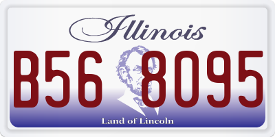 IL license plate B568095