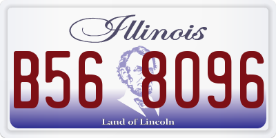 IL license plate B568096
