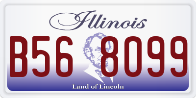 IL license plate B568099