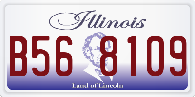 IL license plate B568109