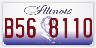 IL license plate B568110