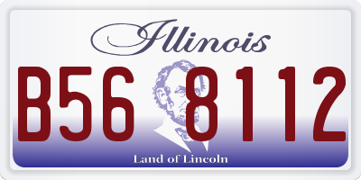 IL license plate B568112