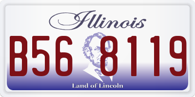 IL license plate B568119
