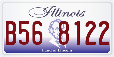 IL license plate B568122