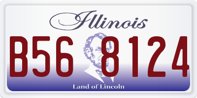 IL license plate B568124