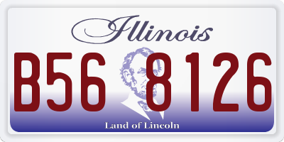 IL license plate B568126