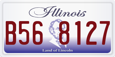 IL license plate B568127