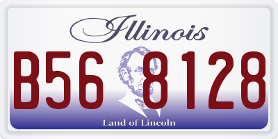 IL license plate B568128