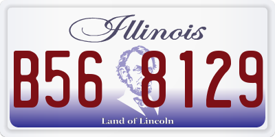 IL license plate B568129