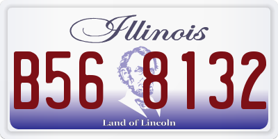 IL license plate B568132