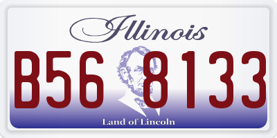 IL license plate B568133