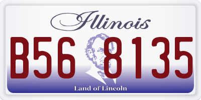 IL license plate B568135
