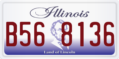 IL license plate B568136
