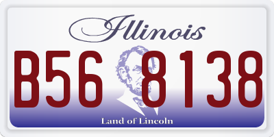 IL license plate B568138