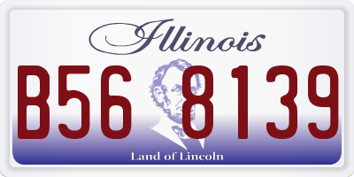 IL license plate B568139