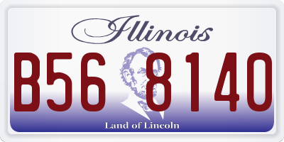 IL license plate B568140