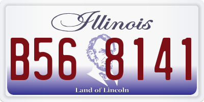 IL license plate B568141