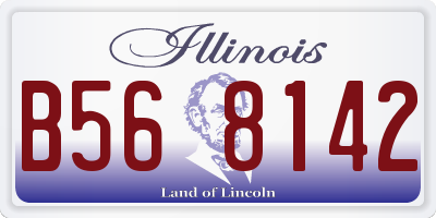 IL license plate B568142