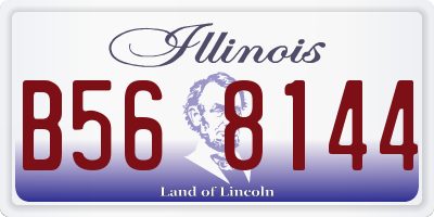 IL license plate B568144