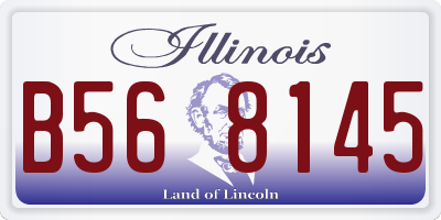 IL license plate B568145