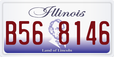 IL license plate B568146