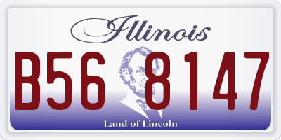 IL license plate B568147
