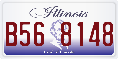 IL license plate B568148