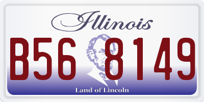 IL license plate B568149